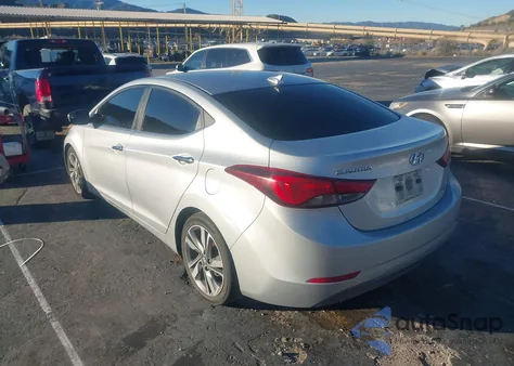 2014 Hyundai Elantra Limited z USA, uszkodzony, nr VIN 5NPDH4AE1EH497260